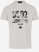 Dsquared2 bomulls t -skjorte med logo