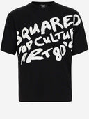 Maglietta di cotone dsquared2 con logo