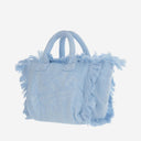 Mc2 Saint Barth Colette Terry Cloth Tote Bag With Embroidery