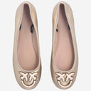 Pinko Leather Ballet Flats With Logo