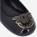 Pinko Leather Ballet Flats With Logo