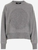 Versace Wool And Cashmere Pullover With Medusa
