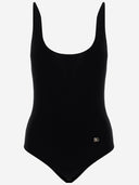 Dolce & Gabbana Stretch Nylon One Piece Swimsuit With Logo