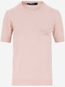 Versace Cashmere Blend Knit Top