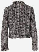 Self Portrait Bouclé Jacket With Bangs
