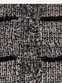 Self Portrait Bouclé Jacket With Bangs