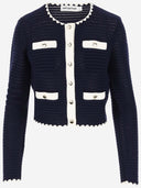 Self Portrait Cotton Blend Cardigan