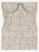 Self Portrait Mini Bouclé Bust Dress