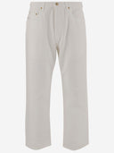 Jeans in denim in cotone d'oca d'oro