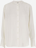 Camicia di miscela di seta viscosa chloè