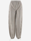 Giorgio Armani Viscose Jersey Jacquard Pants