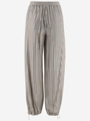 Giorgio Armani Viscose Jersey Jacquard Pants
