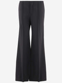 Pantalones de bengala de lana Chloè