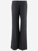 Pantalones de bengala de lana Chloè