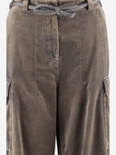 Giorgio Armani Cotton Velvet Cargo Pants