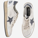 Zapatillas de deporte de cuero de ganso dorado con logotipo