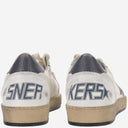 Zapatillas de deporte de cuero de ganso dorado con logotipo
