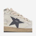 Zapatillas de deporte de cuero de ganso dorado con logotipo