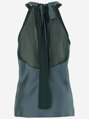 Pinko Satin Top With Bow