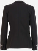 Roze viscose blend jas