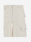 Mother Cotton Blend Cargo Jeans