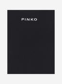 Top di cotone per allungamento pinko con logo