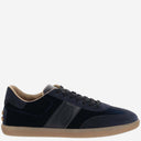 Tod's Velvet And Leather Sneakers