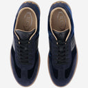 Tod's Velvet And Leather Sneakers