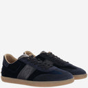 Tod's Velvet And Leather Sneakers