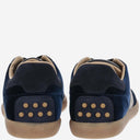 Tod's Velvet And Leather Sneakers