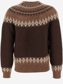 Dsquared2 Wool Blend Sweater With Geometric Pattern