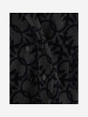 Pinko Double Breaced Mantel im technischen Stoff mit Logo