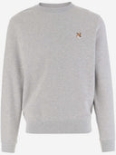 Maison Kitsune 'Cotton Sweatshirt mit Fox Patch