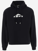 Dsquared2 bomuldsblanding hoddie med logo