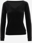 Stephan Janson Stretch Velvet Jersey Top