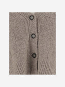 Anspielend Kaschmir und Seiden -Strickjacke anspielend