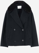 Yves Salomon Wool e Cashmere Double Breasted Coat