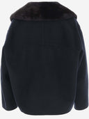 Yves Salomon Wool e Cashmere Double Breasted Coat