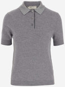 Camisa de cachemira y lana de blumarine con diamantes de imitación