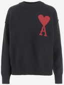 Ami Wollpullover mit Logo