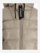 Pinko nylon nedjakke med logo