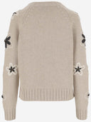 Bruno Manetti Wool Blend Sweater With Flowers