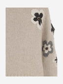 Bruno Manetti Wool Blend Sweater With Flowers