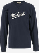 Woolrich Long Sleeve Cotton T Shirt With Logo
