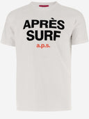 ロゴ付きのアプラスサーフコットンTシャツ