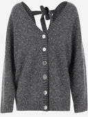 Pinko Wool Blend Sweater With Rhinestones