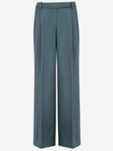 Pantaloni in tessuto satinato di raso