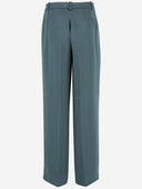 Pantaloni in tessuto satinato di raso