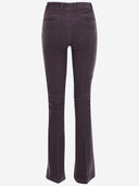 QL2 Stretch Baumwoll Samtflarge Hosen