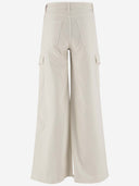 Mother Cotton Blend Cargo Jeans